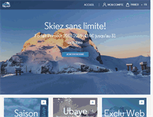 Tablet Screenshot of praloup-skipass.com